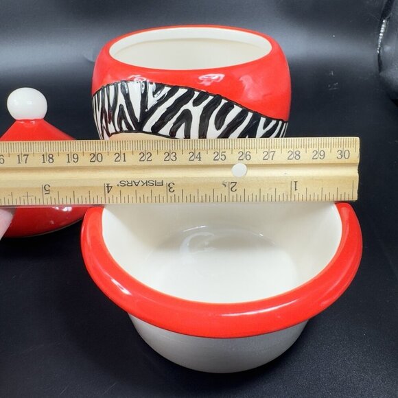 Heartfelt Kitchen Creations Wild About Santa Goody Jar Ceramic Canister 3 Piece - Picture 6 of 16